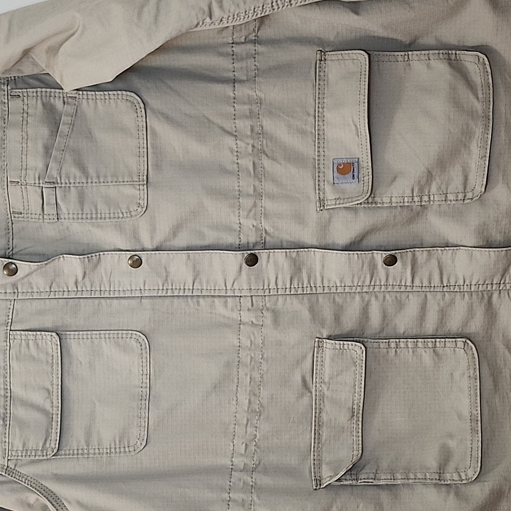 Carhartt Smithville Women's Tan Utility Jacket Size 2X - Picture 5 of 16